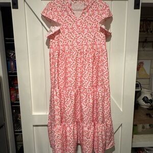 Sunday Pink Paisley Maxi Dress